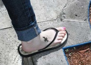 The henna tattoo Kaarin got in a little shop in St. Augustine